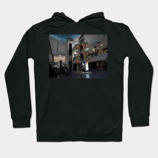 interior shot of a mall Hoodie